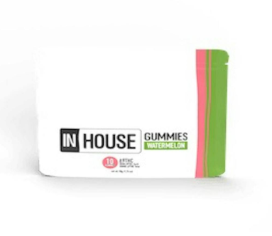 WATERMELON GUMMIES (10PK) (2:1) (THC:CBG) (100MG) (H) - 100 MG