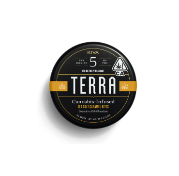 KIVA SEA SALT CARAMEL TERRA BITES (20PK) (100MG) (H)