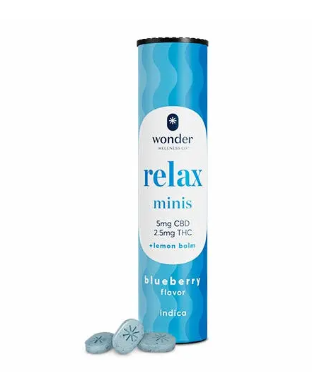 WONDER RELAX MINIS BLUEBERRY MINTS (2:1) (CBD:THC) (40PK) (300MG) (I)