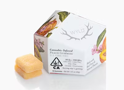 PEACH GUMMIES 2:1 (CBD:THC) (150MG) (H)