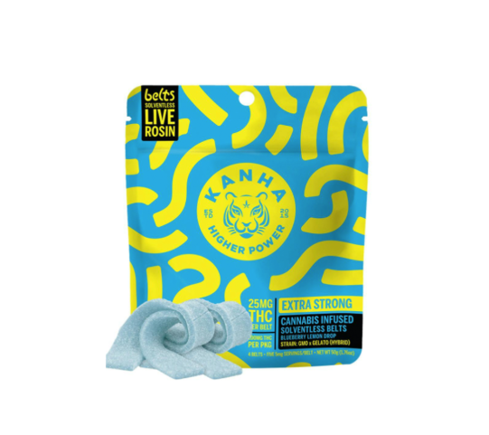 BLUEBERRY LEMON LIVE ROSIN BELTS (4PK) (100MG) (H)
