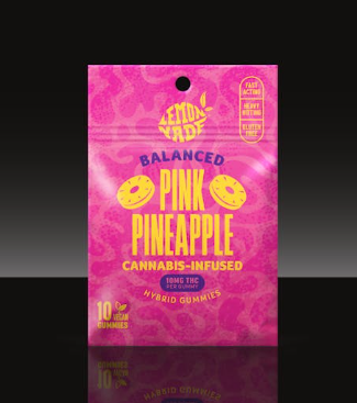 LEMONNADE - PINK PINEAPPLE GUMMIES (10PK) (100MG) (H) - 100 MG