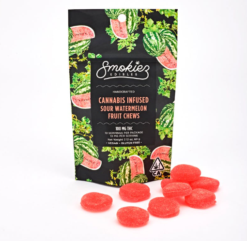 SOUR WATERMELON CHEWS (100MG) (H)