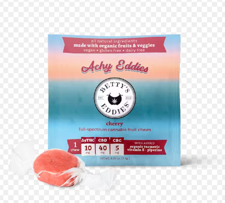 CHERRY FRUIT CHEWS (THC:CBD:CBC) (10PK) (100MG)