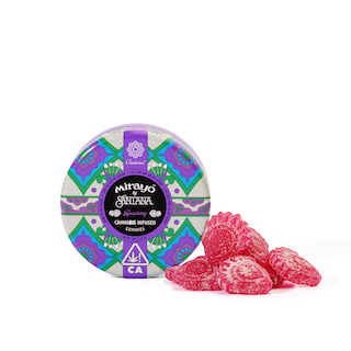Mirayo Centered Solventless Hash Gummies - Raspberry 100mg (10ct)