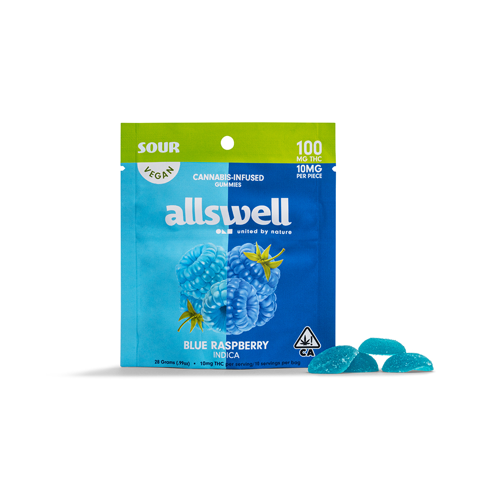 SOUR BLUE RASPBERRY GUMMIES