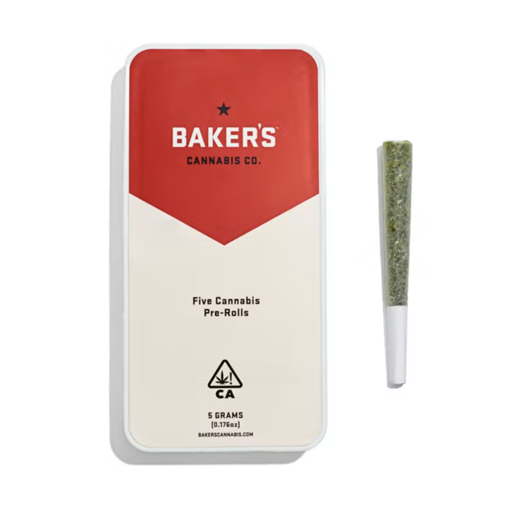 Baker's Cannabis Co. Preroll - Peach Ozz 5 Pack