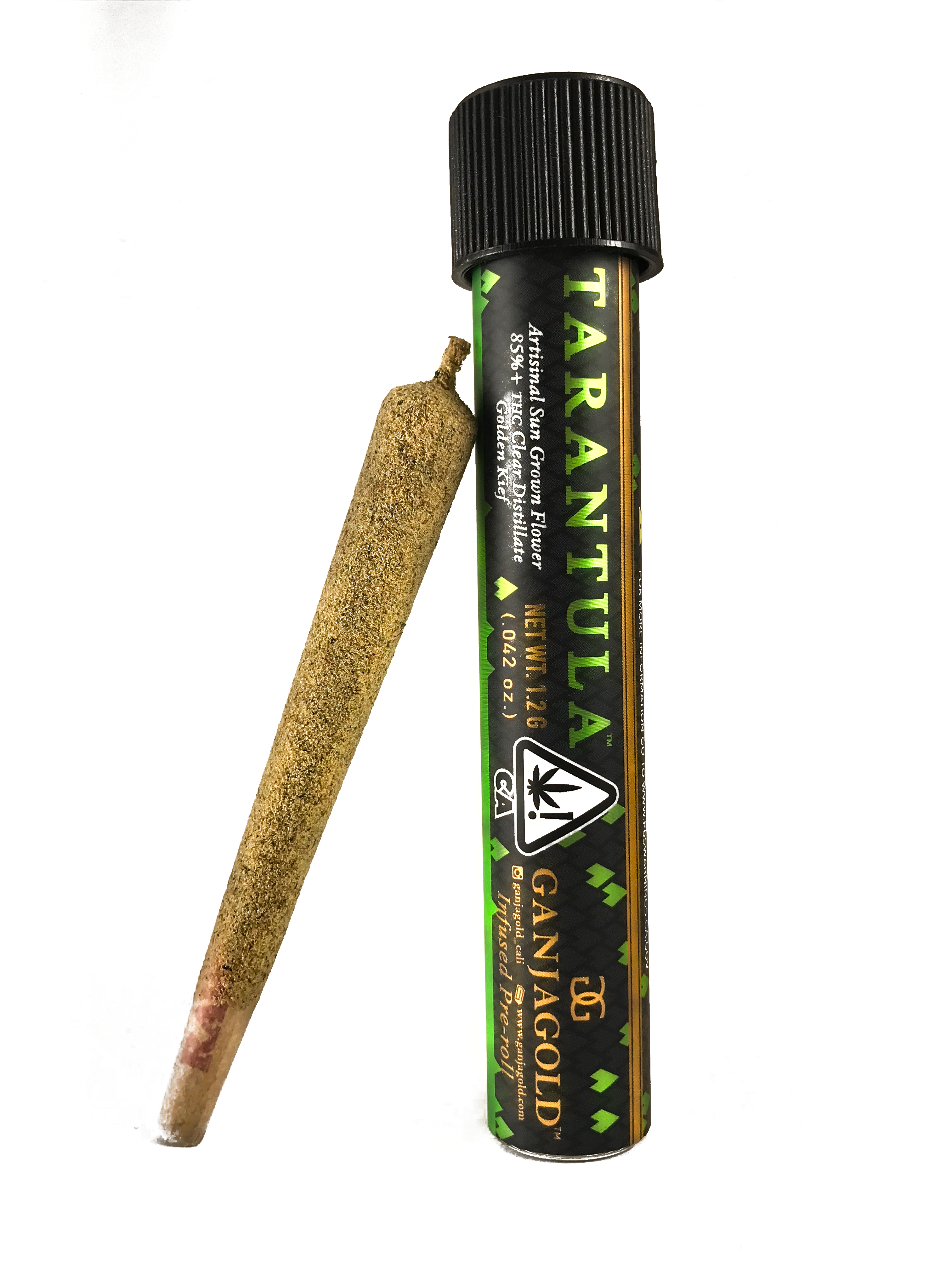 GANJA GOLD INFUSED PREROLL - GREEN LARRY LIMON TARANTULA 1.2G (1CT)