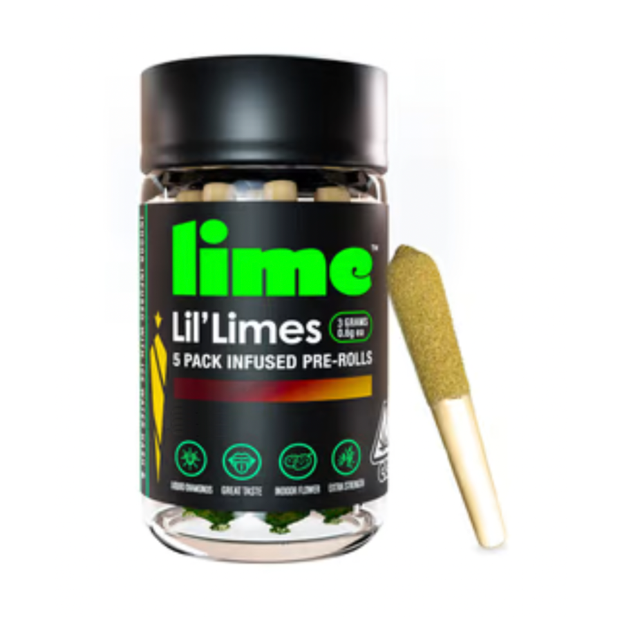 Lime Lil' Limes Triple Infused Preroll - Peach Ringz 3g (5ct)