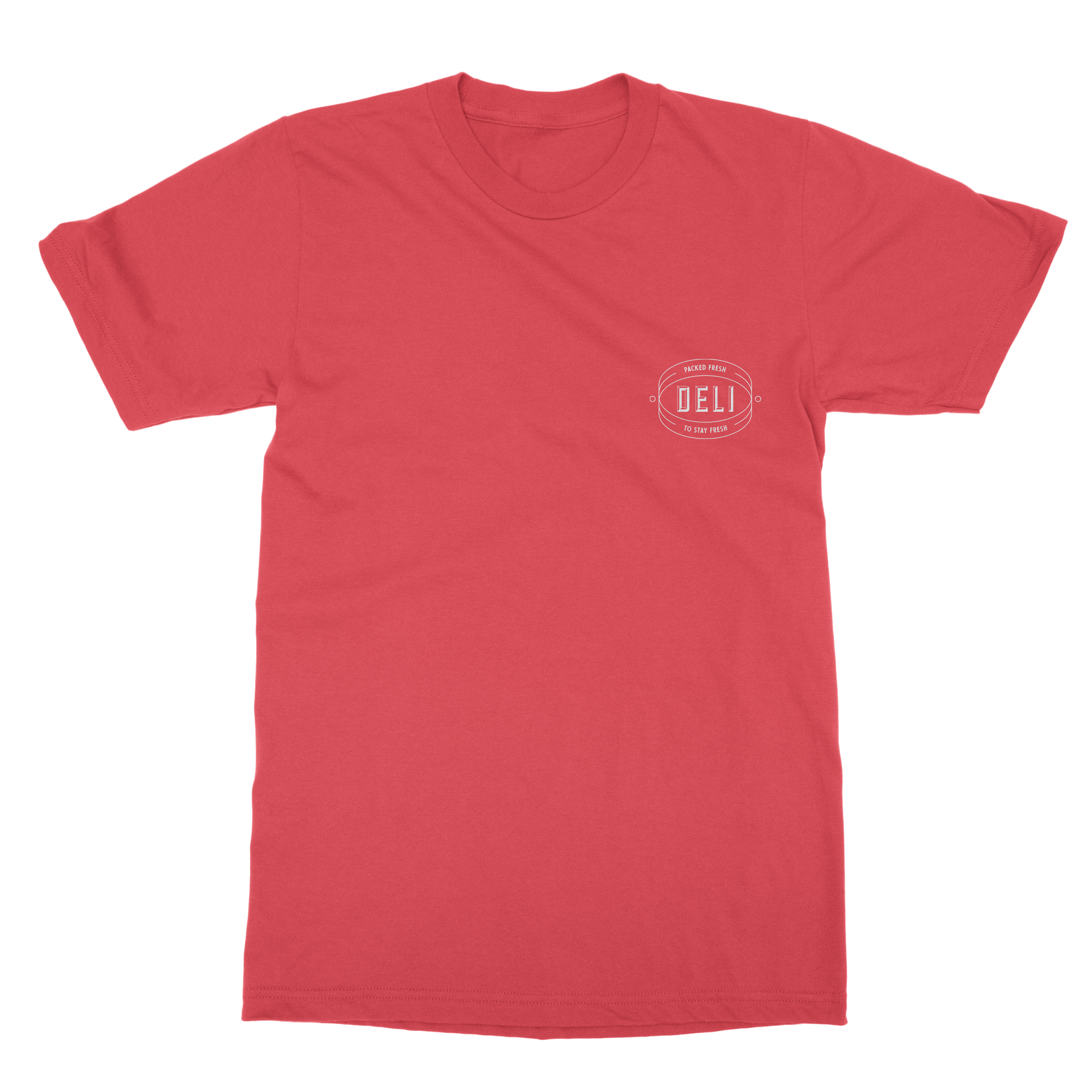 Deli T-Shirt - Fresh Cuts (Red) (X Small)