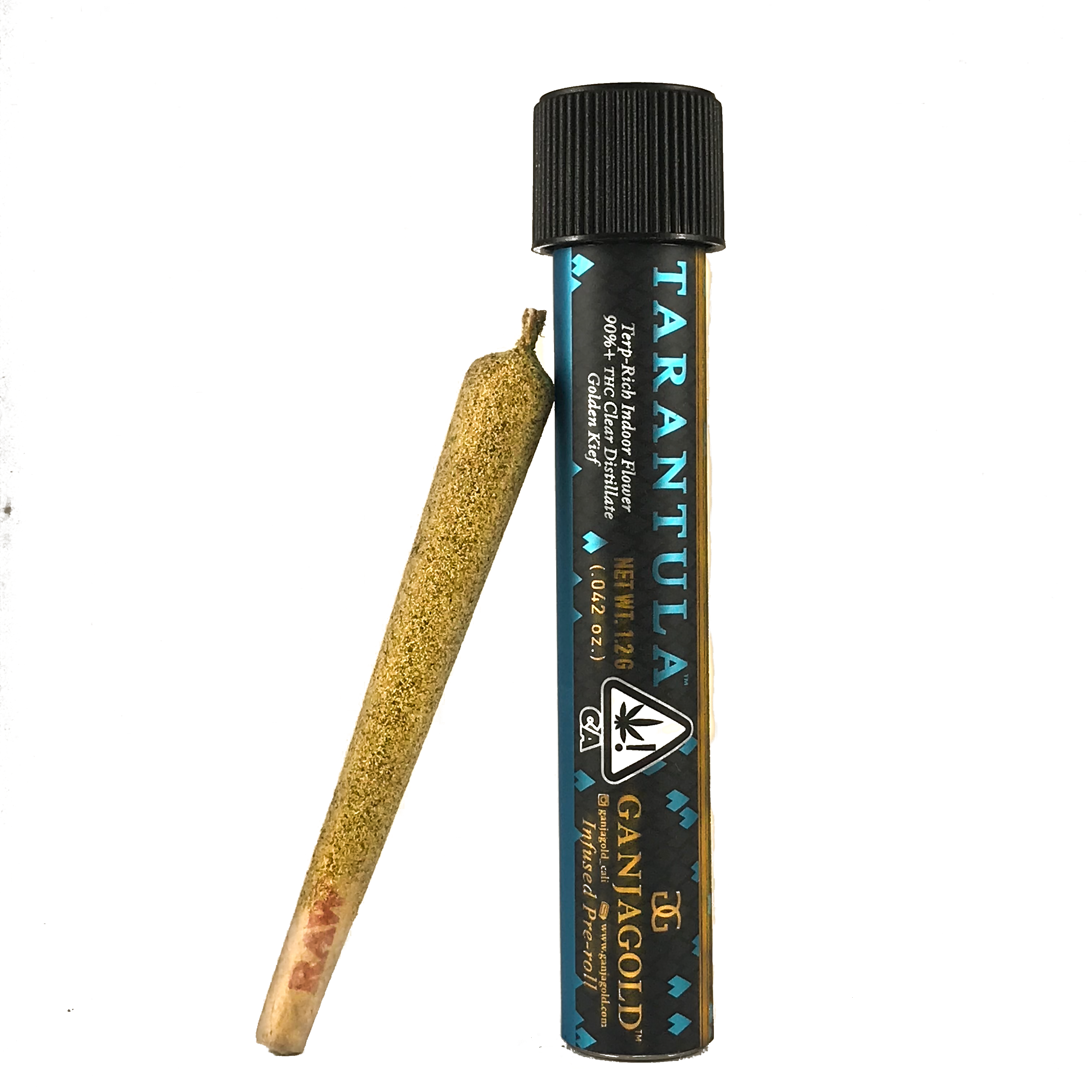 GANJA GOLD INFUSED PREROLL - BLUE LEMON MERINGUE KUSH TARANTULA 1.2G (1CT)