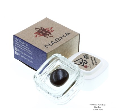 Nasha Blue Pressed Hash Extract - First Klass Funk 1.2g