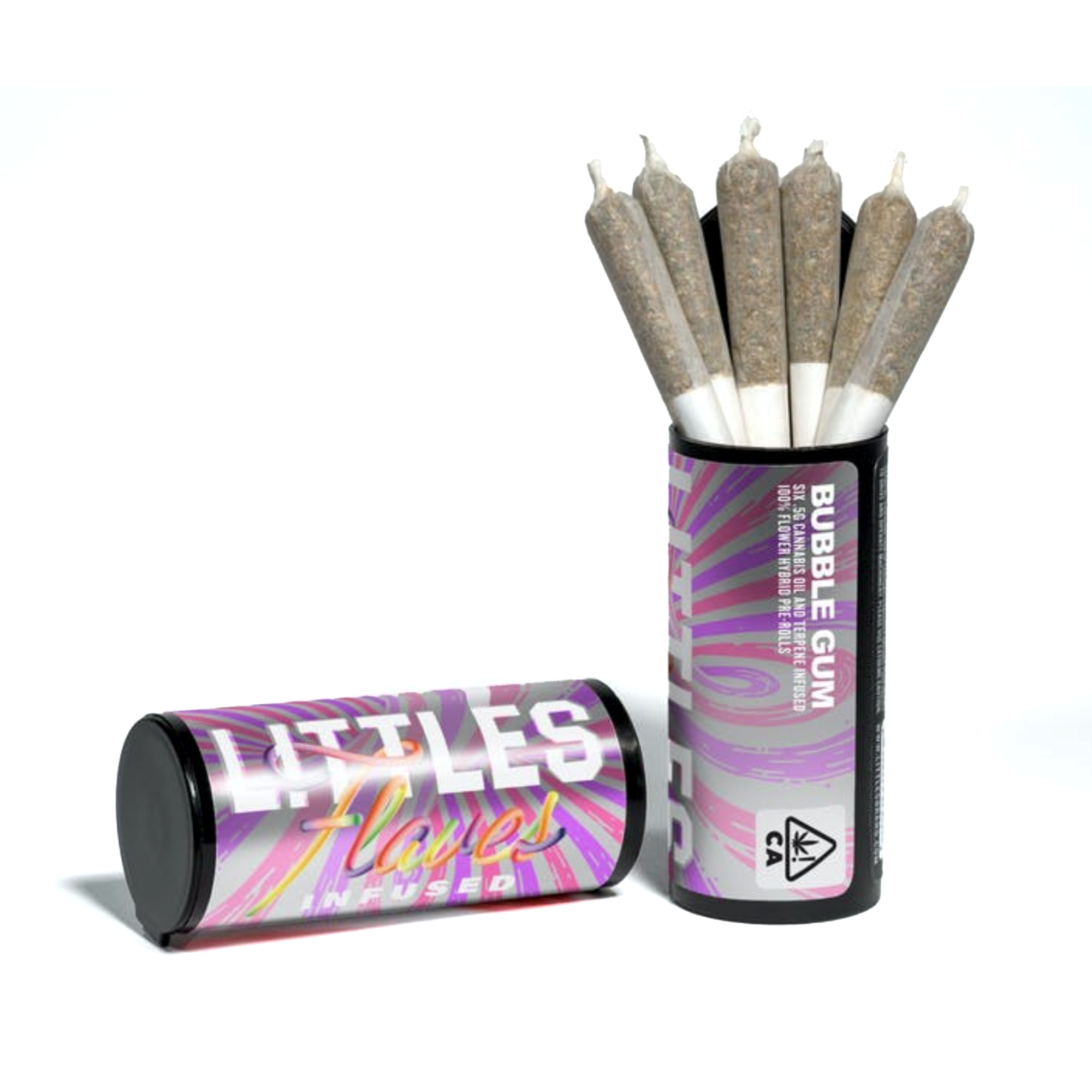 Littles Flaves Infused Preroll - Bubble Gum 6 Pack