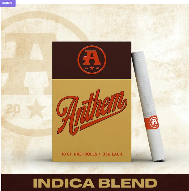 Anthem-Indica - 3.5 g - 10 Pack