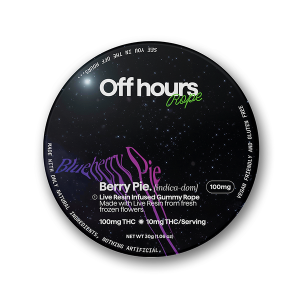 Blueberry Pie - Live Resin Rope - 100 mg - 10 Pack