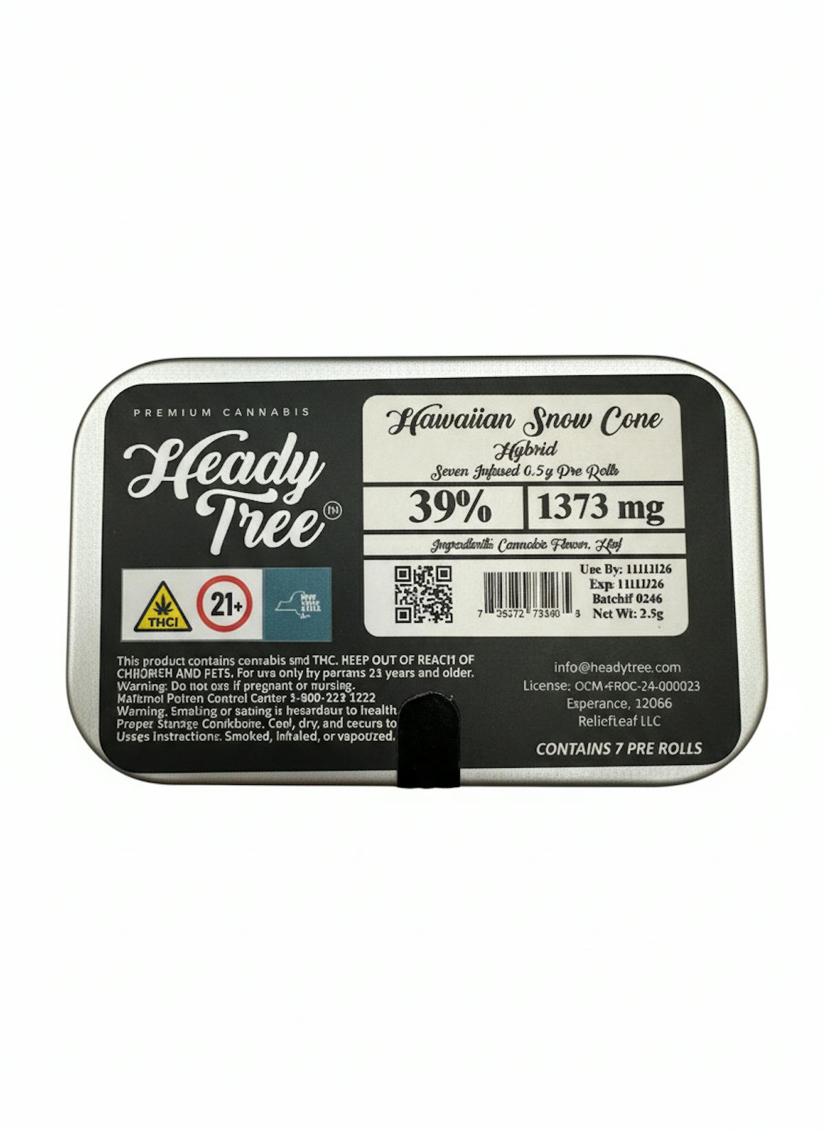 HEADY TREE - Hawaiian Snow Cone - 3.5 g - 7 Pack