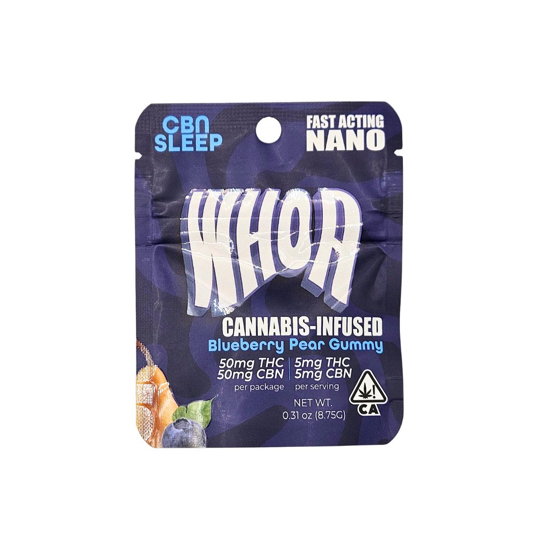 Blueberry Pear Sleep Gummy   50mg Thc : 50mg Cbn   100 Mg