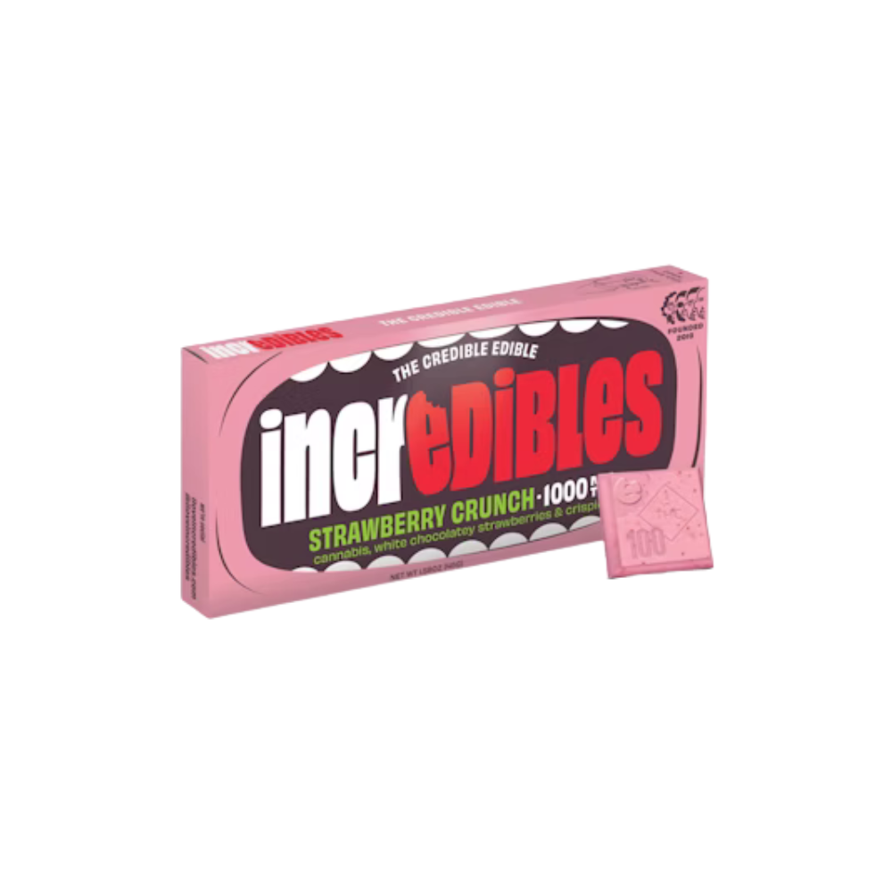 Incredibles Strawberry Crunch Chocolate Bar 100mg - 100 mg