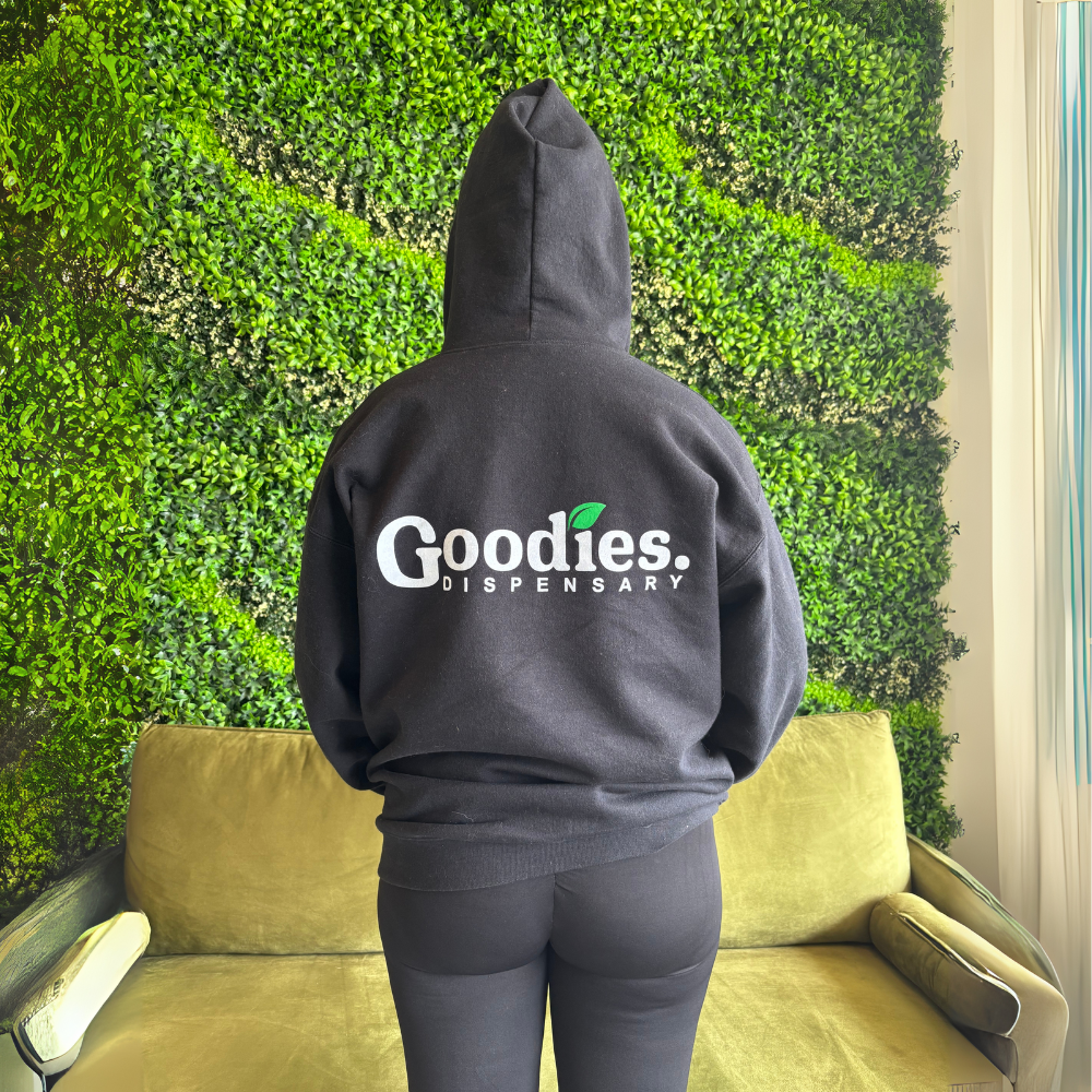 EXTRA LARGE GOODIES ZIP-UP – XL | Cannabis Lifestyle Zip Hoodie at Goodies