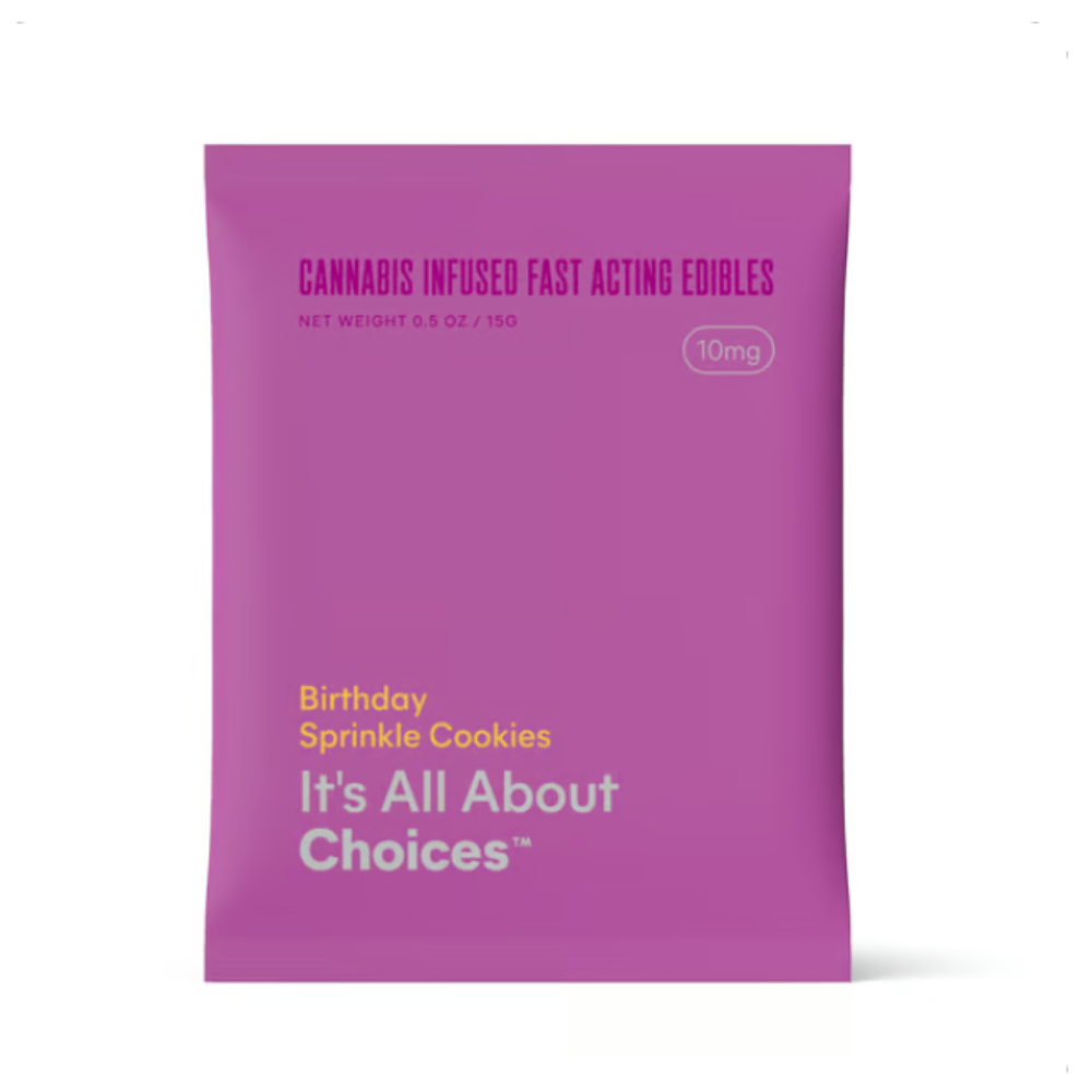 It's All About Choices Birthday Sprinkle Cookies - 10 mg - 5 Pack