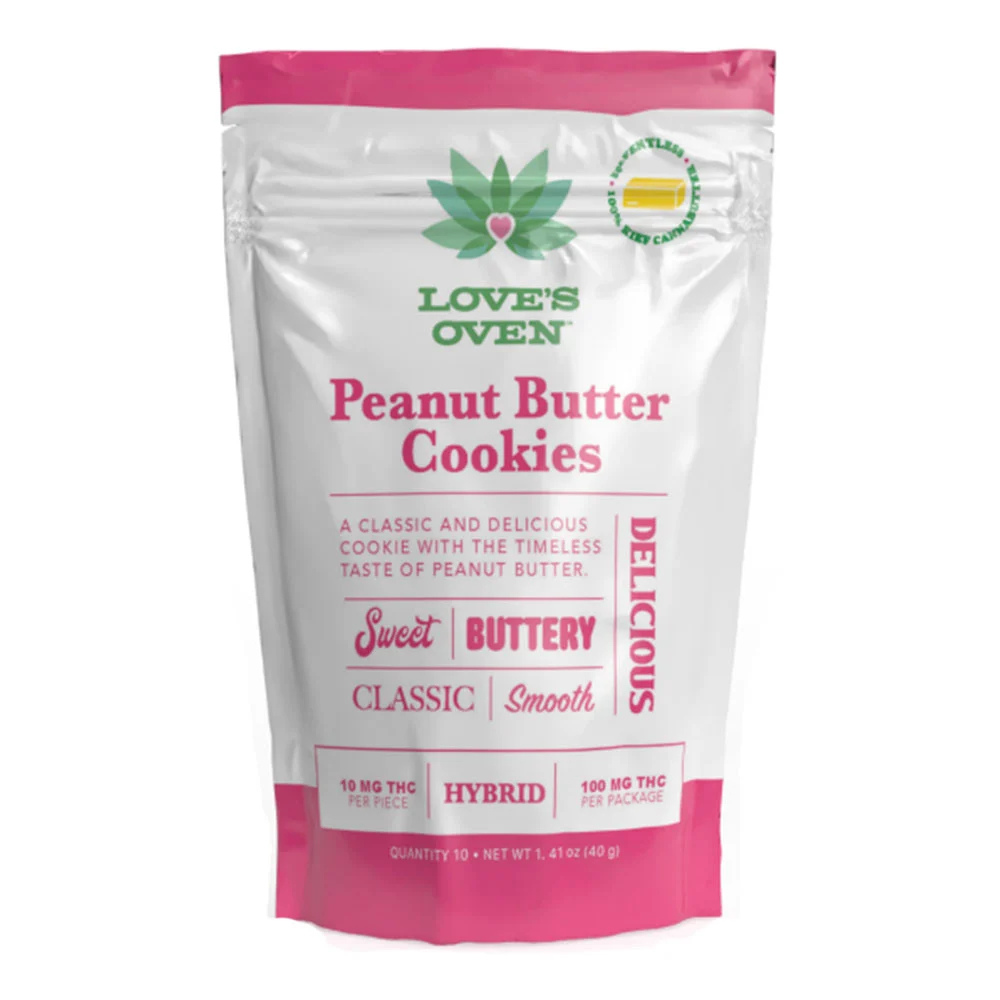 Love's Oven Peanut Butter Cookies 10pk - 100.5 mg