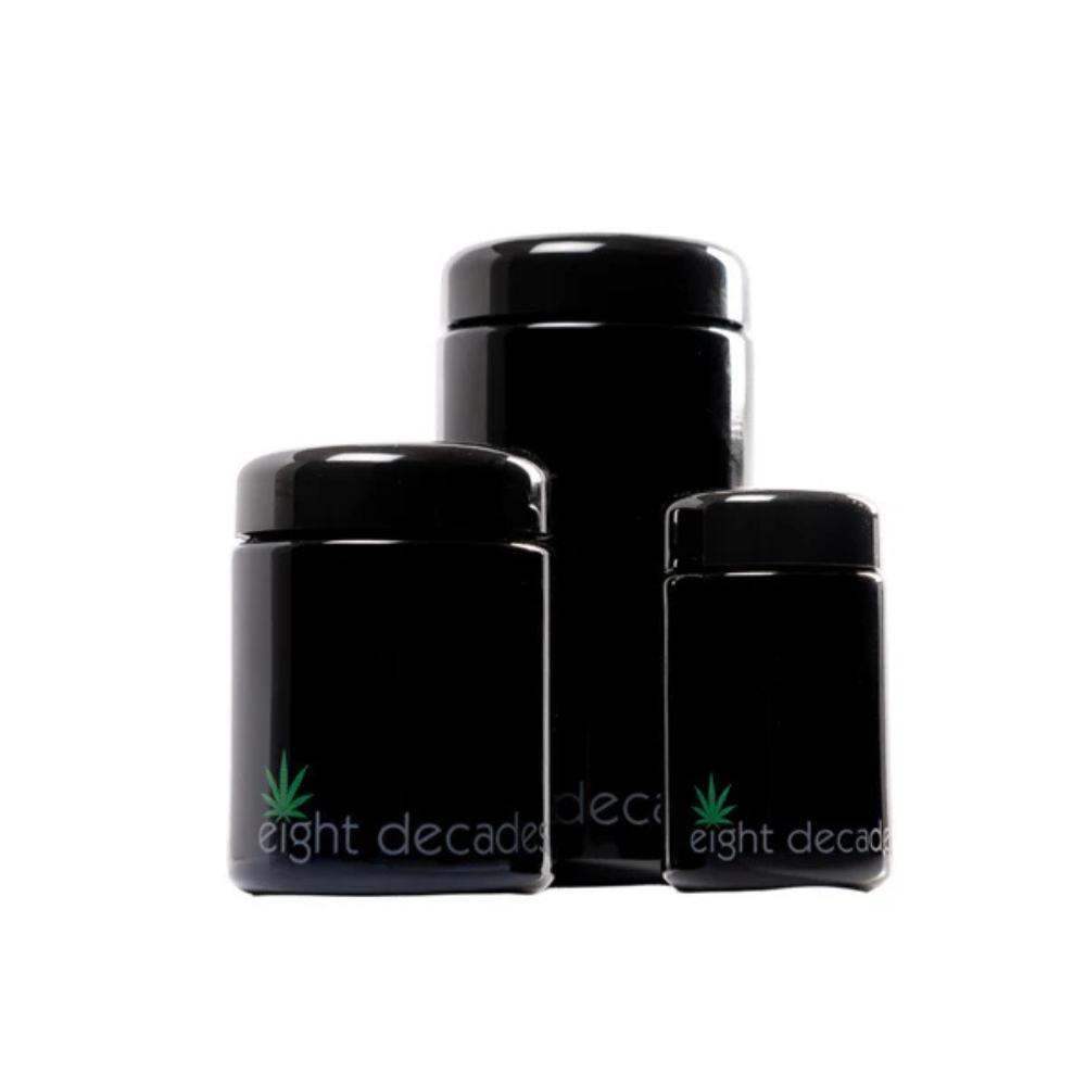 EIGHT DECADES STORAGE JAR SET 3 PIECE