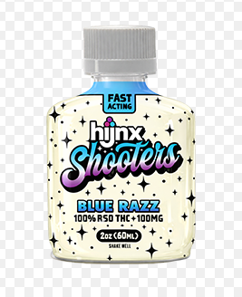 Order HIJINX BLUE RAZZ RSO SHOOTER 2OZ 100MG - 100 mg | Goodies Dispensary  - Streamwood