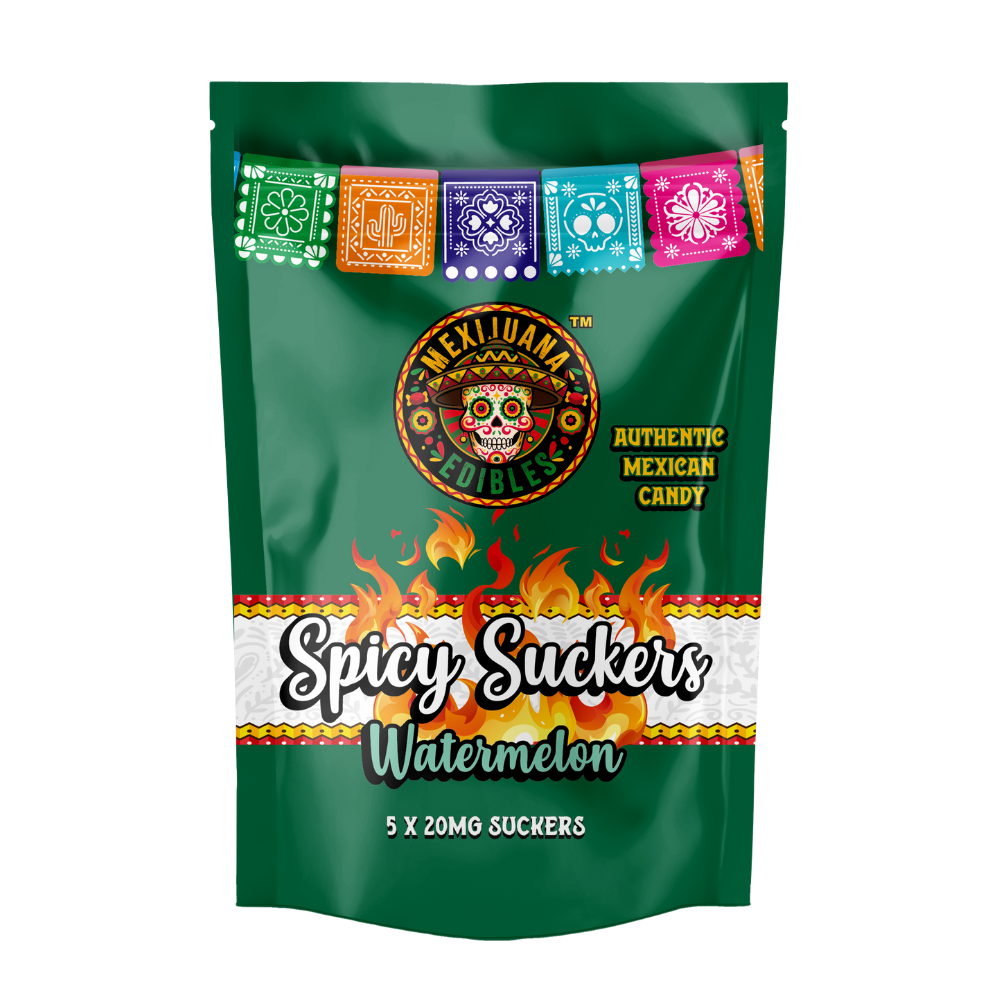Mexijuana Edibles Spicy Watermelon Sucker 5pk - 112.25 mg