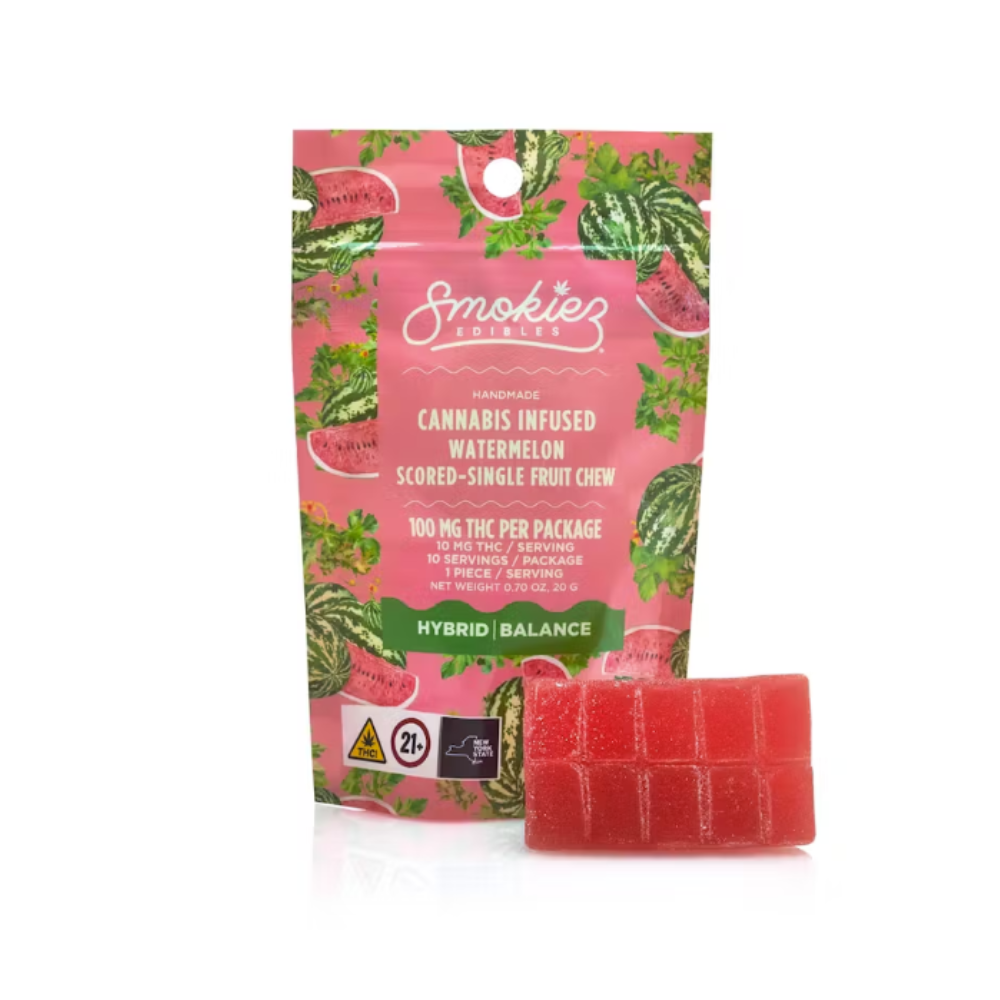 Smokiez Watermelon Fruit Chew 1pc 100mg