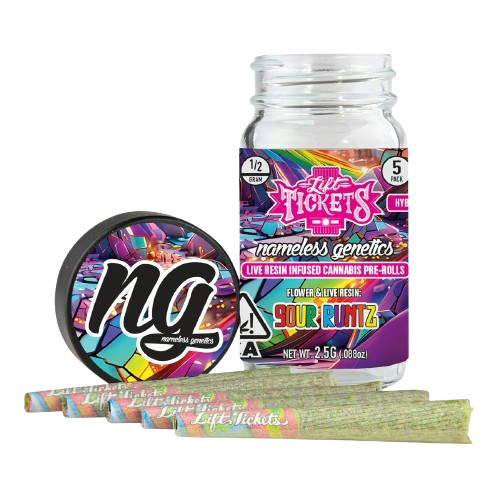 INFUSED PREROLL 5PK [2.5G] SOUR R**** - 2.5 G - 5 PACK