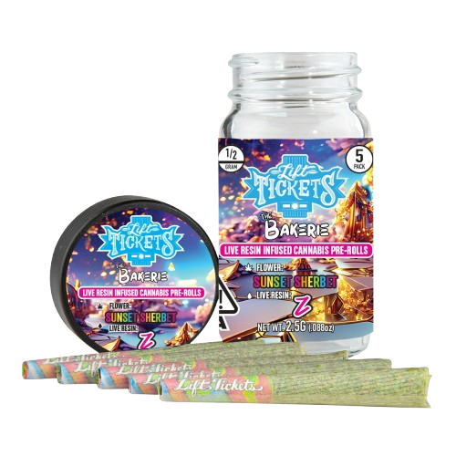 INFUSED PREROLL 5PK [2.5G] SUNSET SHERBERT X Z - 2.5 G - 5 PACK