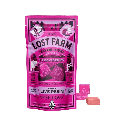 CHEWS 10PK [100MG] STRAWBERRY X PINK JESUS - 100 MG - 10 PACK product image