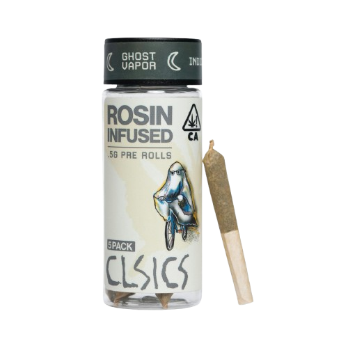ROSIN INFUSED PREROLL 5PK [2.5G] GHOST VAPOR