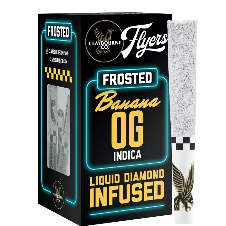 FROSTED FLYERS INFUSED PREROLL 5PK [2.5G] BANANA OG product image