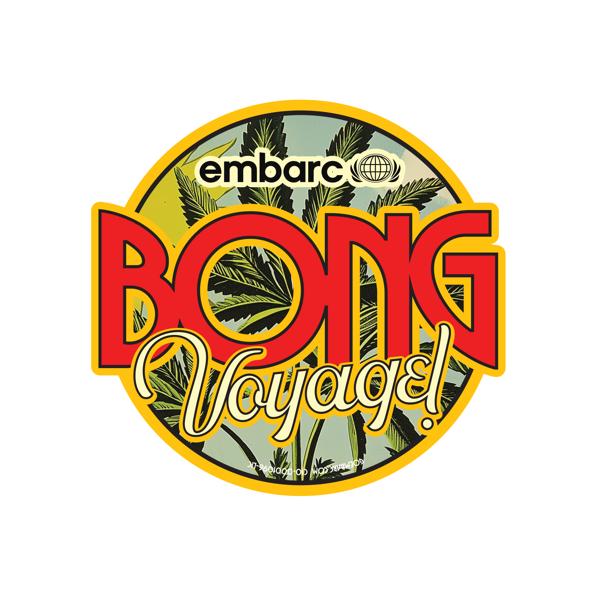 BONG VOYAGE STICKER - ONE SIZE