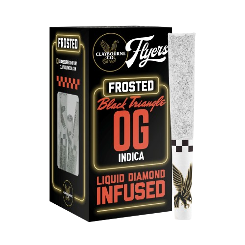FROSTED FLYERS INFUSED PREROLL 5PK [2.5G] BLACK TRIANGLE OG - 2.5 G - 5 PACK