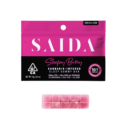 GUMMY BAR 10PK [100MG] 10:1 THC:CBN SLEEPY BERRY - 100 MG - 10 PACK product image