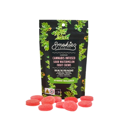 FRUIT CHEWS 10PK [100MG] SOUR WATERMELON product image