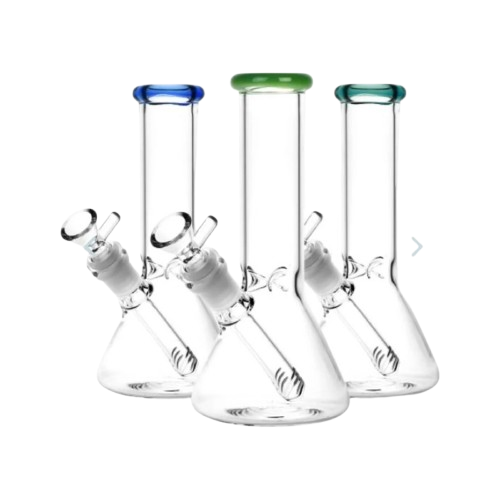 8" MINI BEAKER WITH COLORFUL RIM