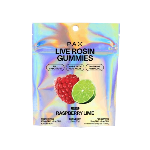 LIVE ROSIN GUMMIES 10PK [100MG] RASPBERRY LIME - 100 MG - 10 PACK product image