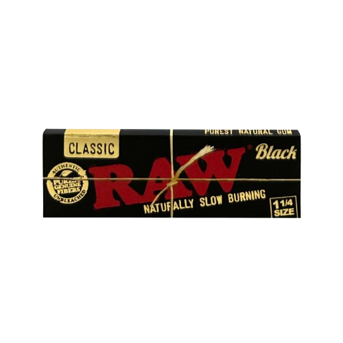 CLASSIC BLACK 1 1/4" ROLLING PAPERS - ONE SIZE product image