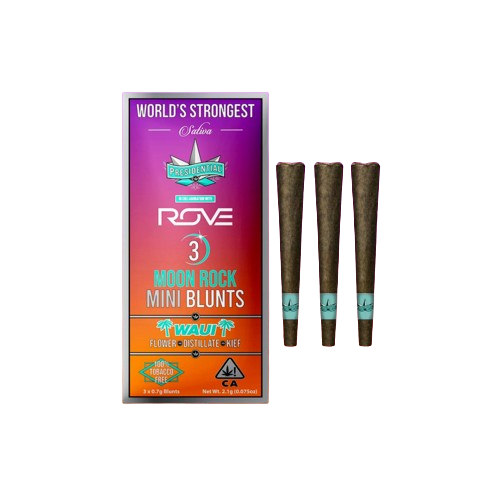 PEE-WEE MOON ROCK MINI BLUNT PREROLL 3PK [2.1G] WAUI - 2.1 G - 3 PACK