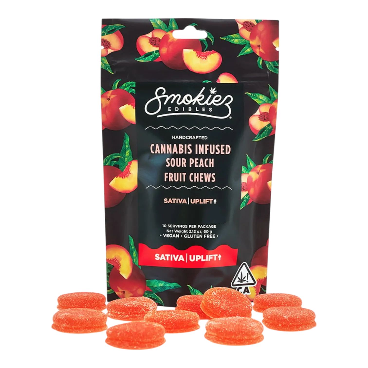 FLASH - FRUIT CHEWS 10PK [100MG] SOUR PEACH