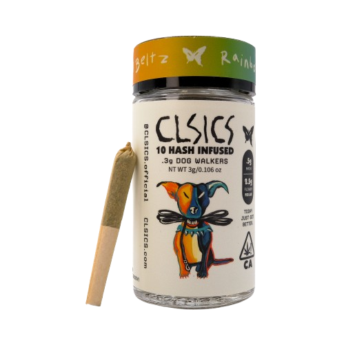 HASH INFUSED PREROLL 10PK [3G] RAINBOW BELTZ - 3 G - 10 PACK