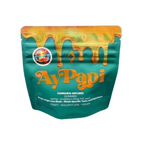 LIVE ROSIN GUMMIES 10PK [100MG] PARADISE ROSE - 100 MG