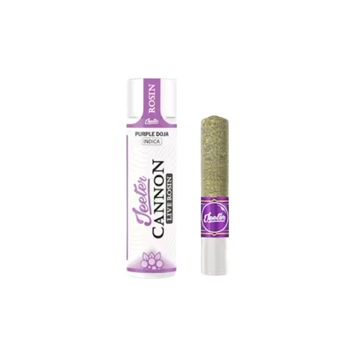 LIVE ROSIN BABY CANNON INFUSED PREROLL [1.3G] PURPLE DOJA - 1.3 G