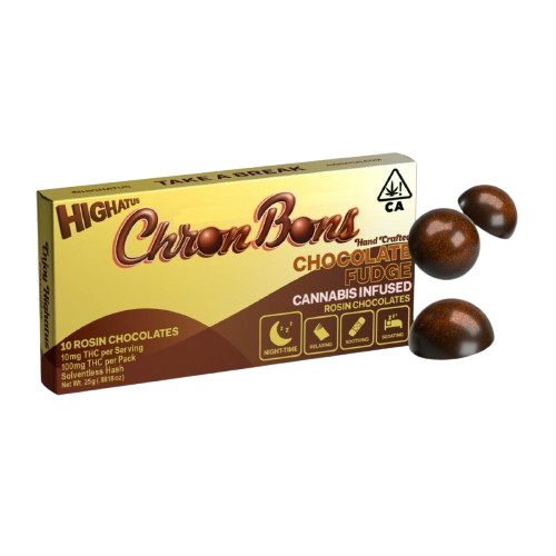 CHRONBONS CHOCOLATE 10PK [100MG] CHOCOLATE FUDGE - 100 MG - 10 PACK