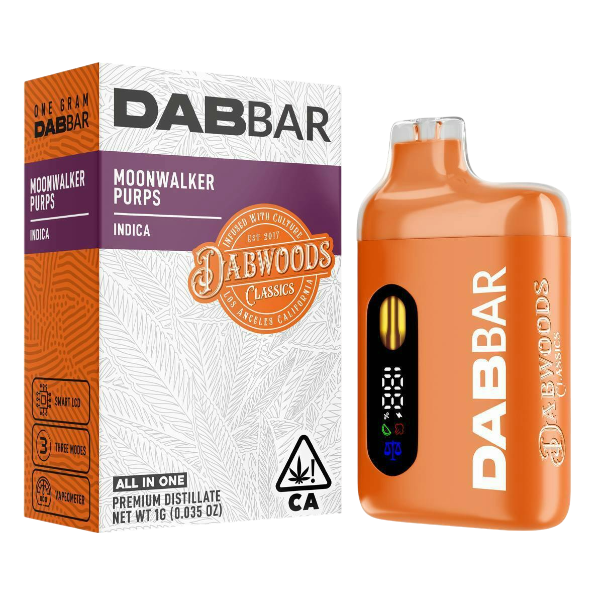 DAB BAR READY TO USE VAPORIZER [1G] MOONWALKER PURPS - 1 G product image