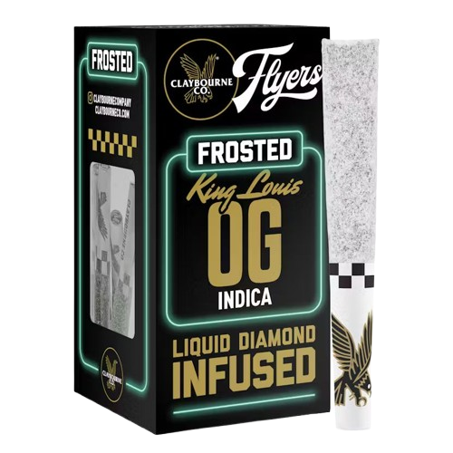 FROSTED FLYERS INFUSED PREROLL 5PK [2.5G] KING LOUIS OG - 2.5 G - 5 PACK product image