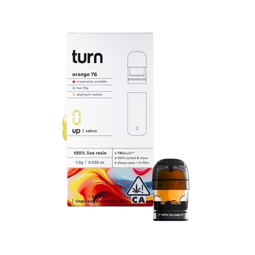 TURN UP LIVE RESIN POD [1G] ORANGE 76 - 1 G product image